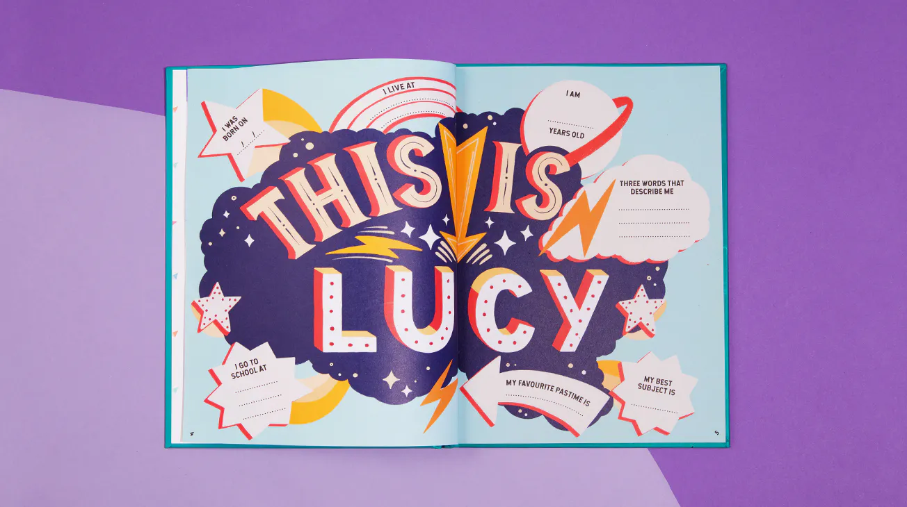 This is Lucy book spread