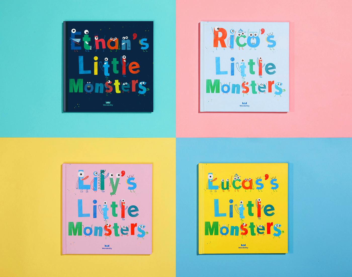 4 My Little Monsters Book Covers