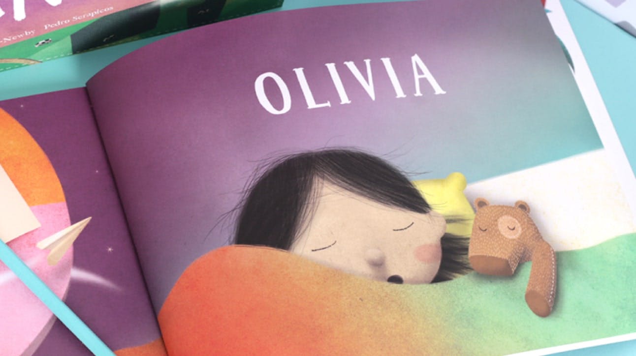 Preview of Lost My Name book - personalized book for Olivia