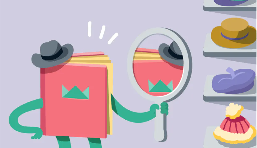 An image of a book character being personalized

How it works