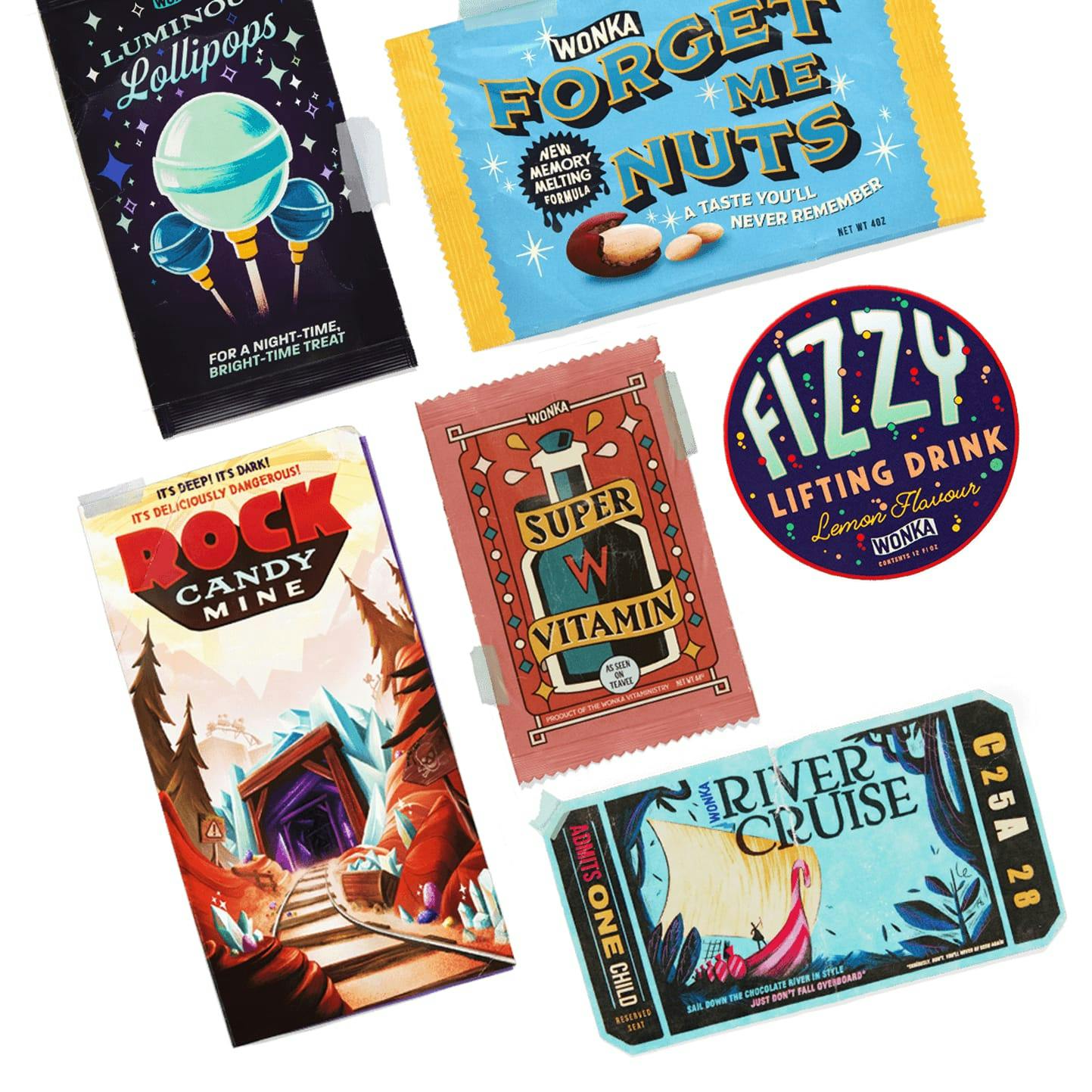 My golden ticket - product description of the visual treats that are featured in the book